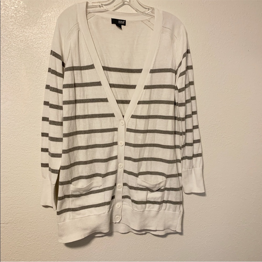 a.n.a Striped Cardigan